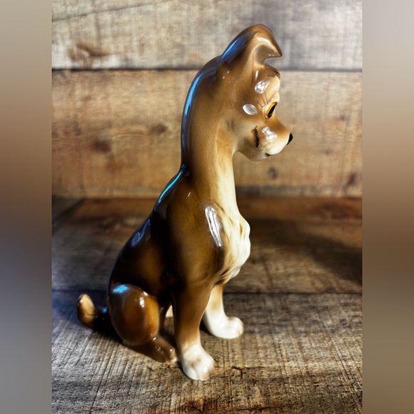 Vintage Disney Lady & the Tramp 60’s Disneyland Ceramic Figurines Made in Japan - Picture 4 of 13